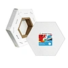 MDF hexagonal blank canvas frame 15CM